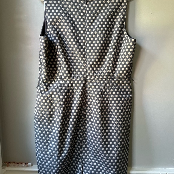 Calvin Klein sleeveless polkadot Work dress. Petite - Picture 5 of 7